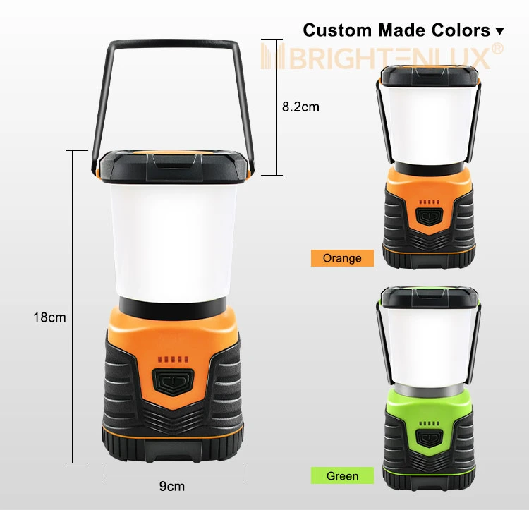 Brightenlux New Design 360 Brightness High Bright Portable Outdoor LED Camping Light for Tent, Waterproof 3 D Battery LED Camping Lantern