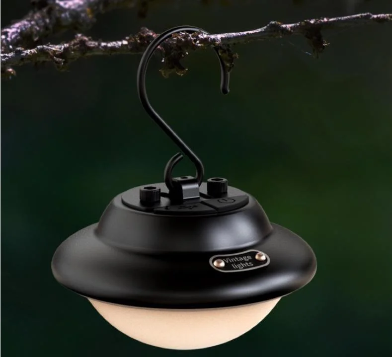 New Retro LED Camping Tent Decorative Lighting Emergency Portable Hanging Lamp Outdoor Rechargeable LED Camping Light