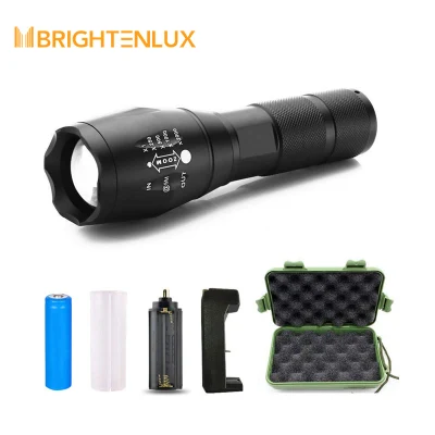 Brightenlux Flashlight Manufacturer Customizes Portable Aluminum Zoom High Power 10W Tactical LED Flashlight