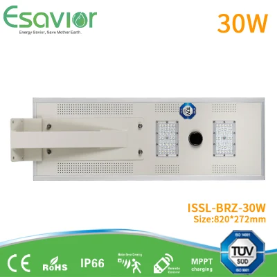 Esavior 30W Solar Powered Integrated All in One Solar LED Light Street/Pathway/Garden Light Motion Sensor Energy Saving Outdoor Light