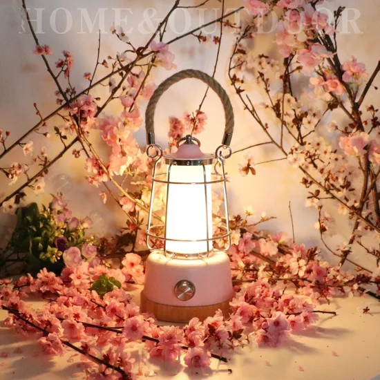 Outdoor Portable Decorative Dimmable Camping Gifts Antique Table Lamp for Bedroom Living Room Hotel Lantern